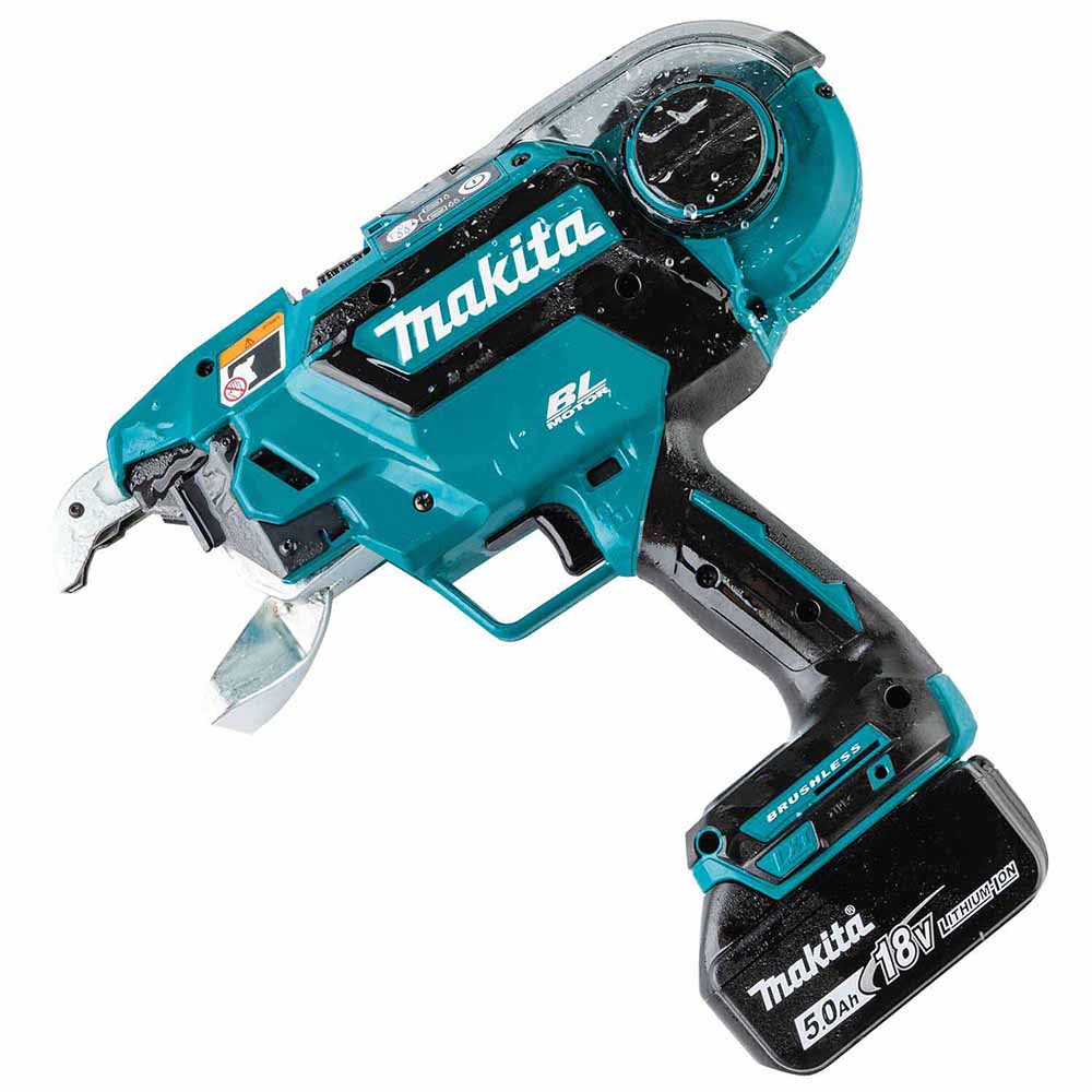 Makita XRT02TK 18V LXT Lithium-Ion Brushless Cordless Deep Capacity Rebar Tying Tool Kit (5.0Ah)