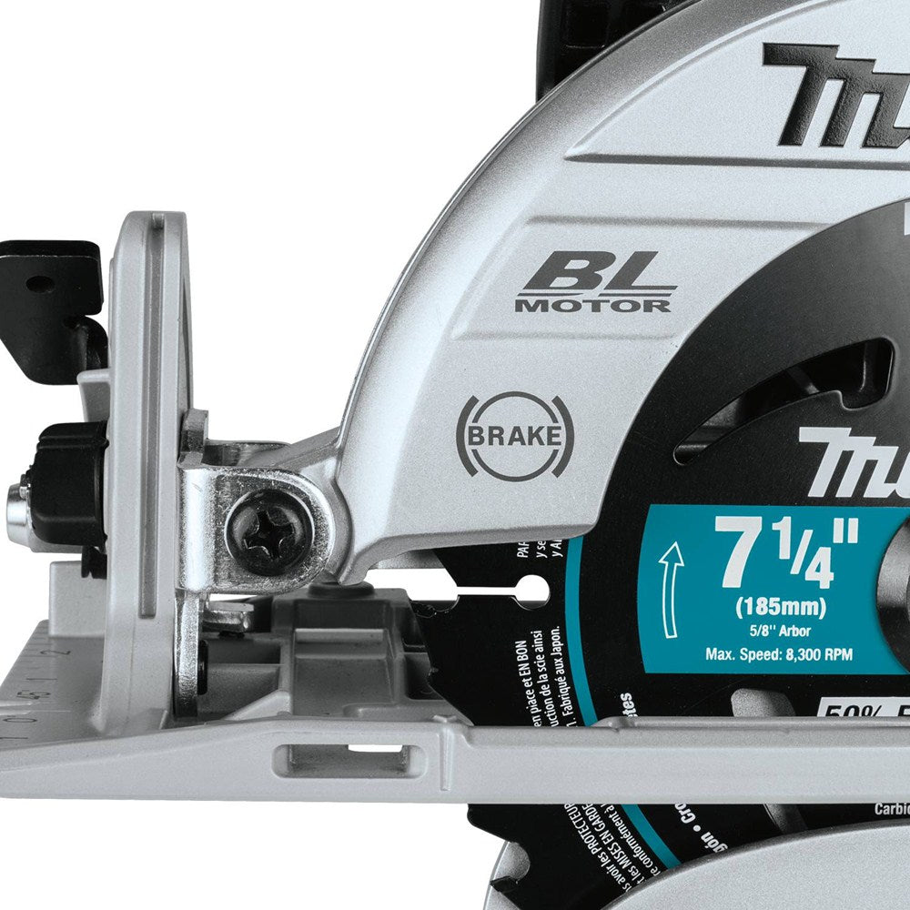 Makita XSR01PT 18V X2 LXT Li-Ion (36V) Brushless Cordless Rear Handle 7-1/4" Circular Saw Kit, 5.0Ah