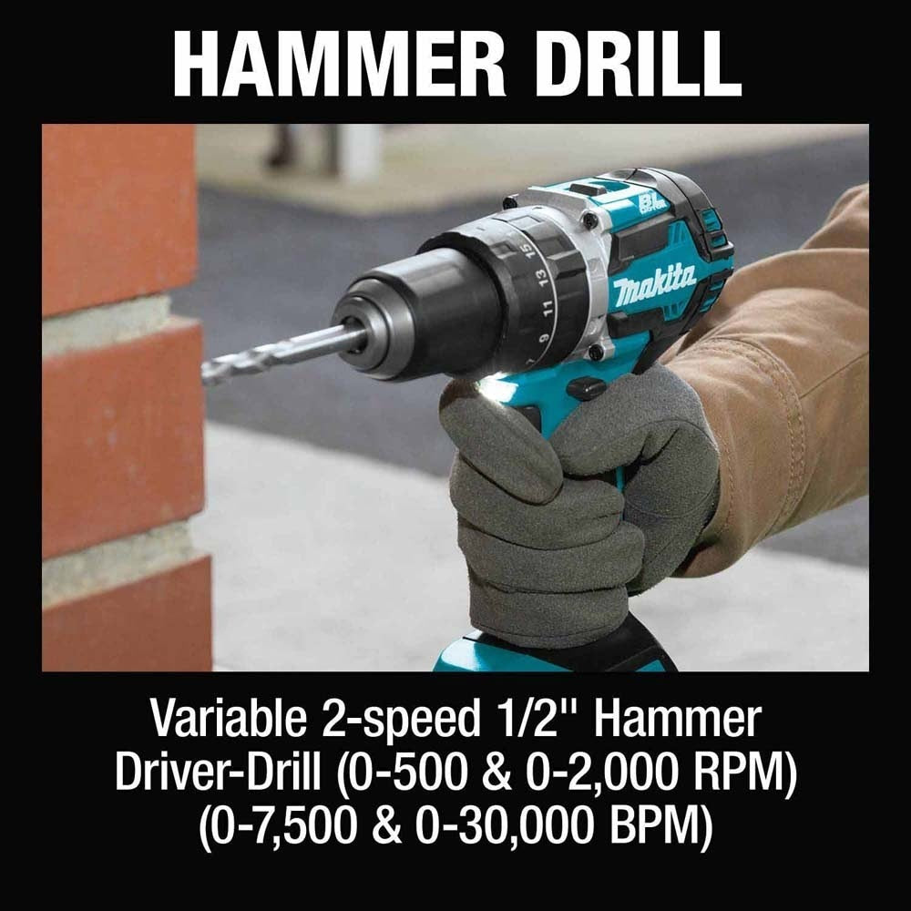 Makita XT1001SM 18V LXT Lithium-Ion Cordless 10-Pc. Woodworking Combo Kit (4.0Ah)