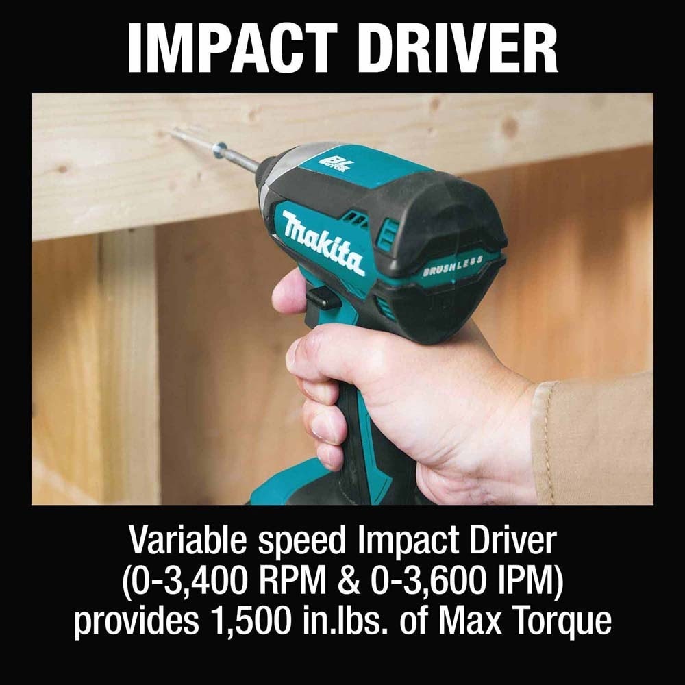 Makita XT1001SM 18V LXT Lithium-Ion Cordless 10-Pc. Woodworking Combo Kit (4.0Ah)