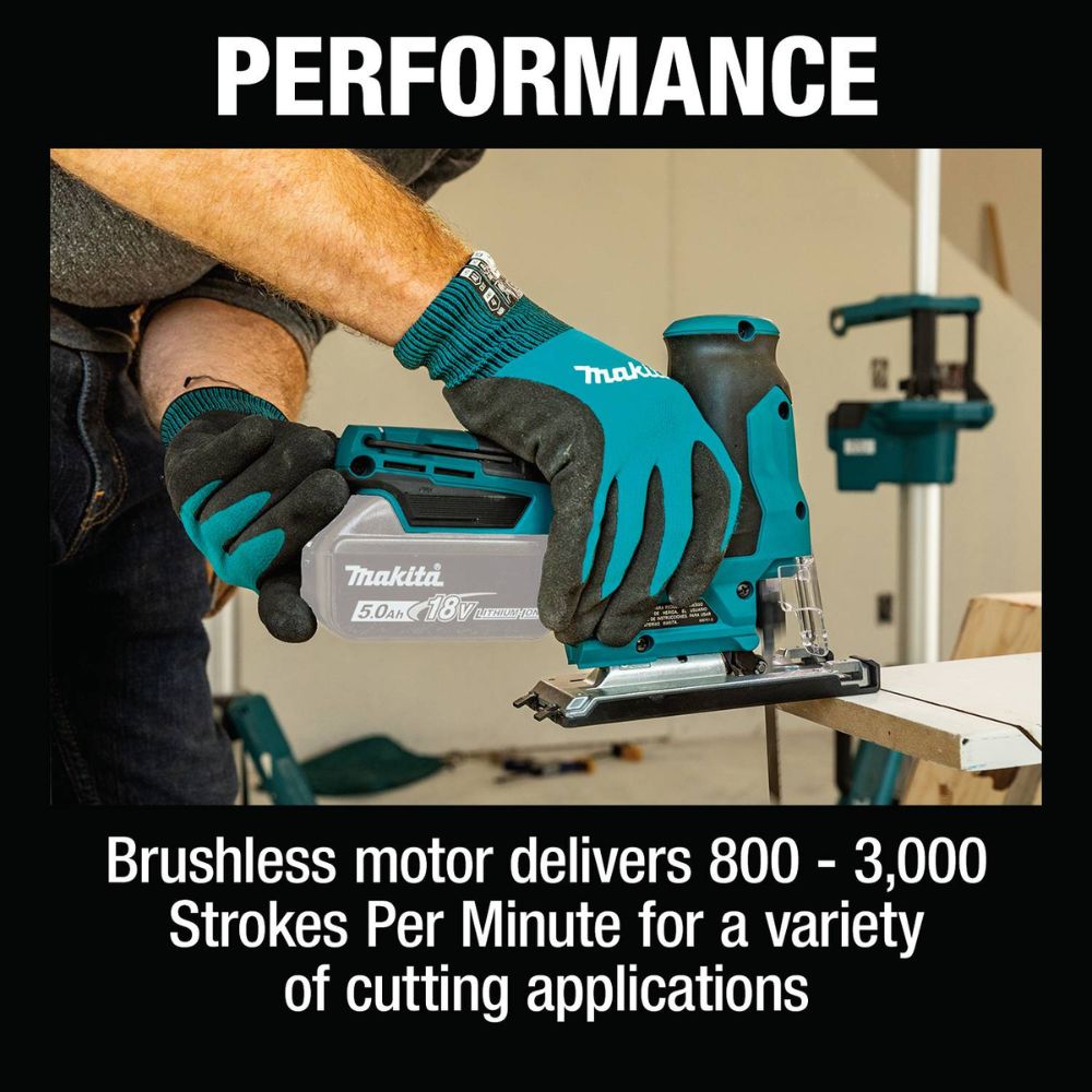 Makita XVJ05Z 18V LXT Lithium-Ion Brushless Cordless Barrel Grip Jig Saw, Tool Only